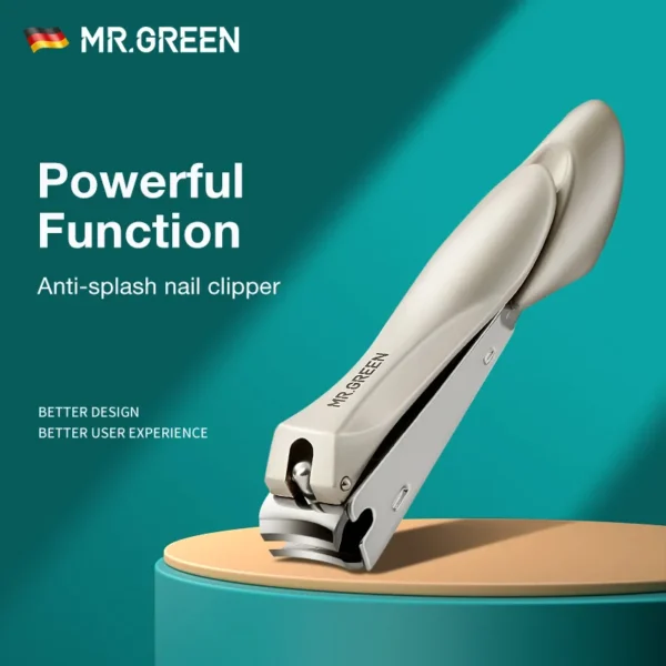 Cortador de Unhas MR.GREEN - Aço Inoxidável - Anti-respingo