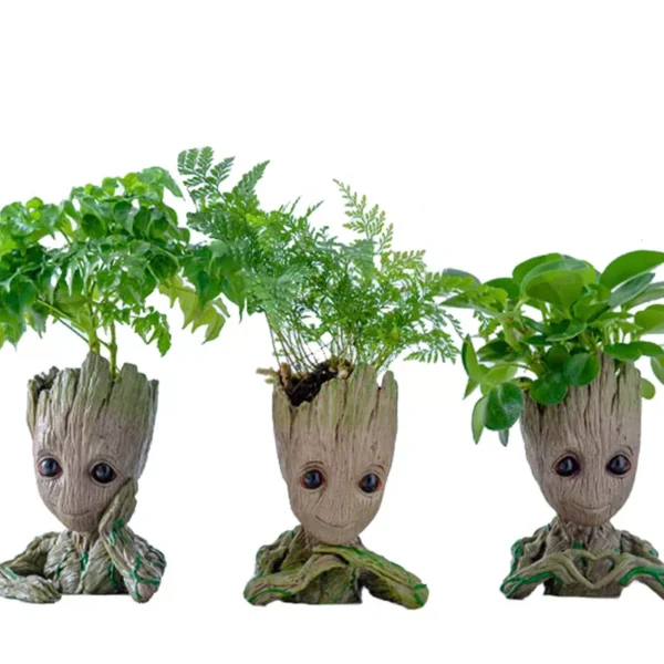 Vaso Decorativo Groot - MiniGuardião Florestal 🌳🌺