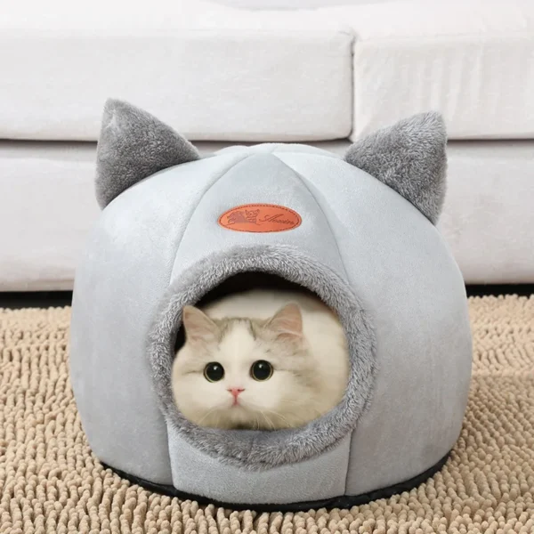 Sonho Peludo - Ninho Aconchegante para Gatos: Conforto Profundo e Noites Aconchegantes - O Refúgio Perfeito para seu Gatinho! - Image 2