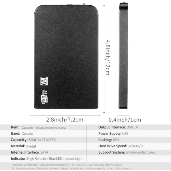 TurboSSD Thunder - HD Externo de Alta Velocidade 2TB - Image 3