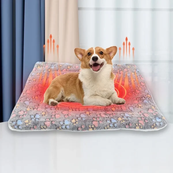 Tapete Acolchoado de Flanela para Cama de Cachorro: Maciez e Conforto para Cães e Gatos no Inverno com Cobertor Térmico