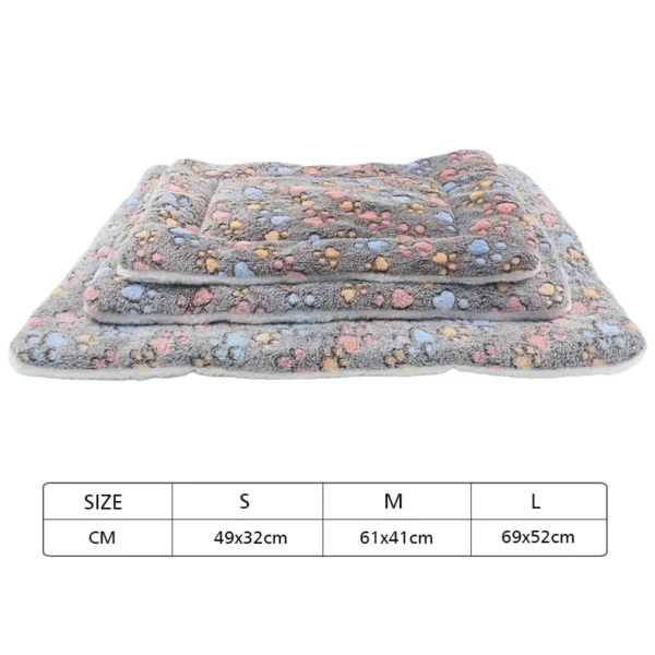 Tapete Acolchoado de Flanela para Cama de Cachorro: Maciez e Conforto para Cães e Gatos no Inverno com Cobertor Térmico - Image 6