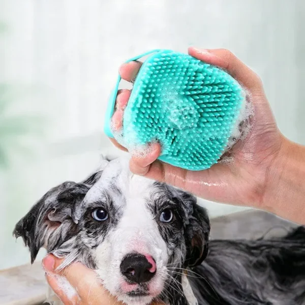 Escova para Banho: Massagem Suave, Limpeza Eficiente e Momentos de Carinho para Seu Cão ou Gato - Image 2