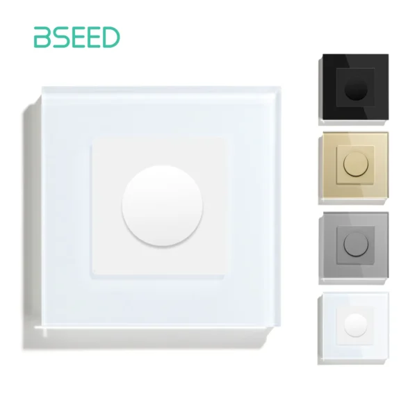 GlowControl Shine - Interruptor Dimmer BSEED com Botão Rotativo - GlowControl Shine