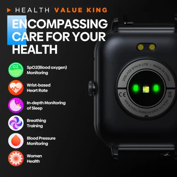 Zeblaze Btalk Lite: Smartwatch com Chamadas e Monitoramento de Saúde! - Image 6