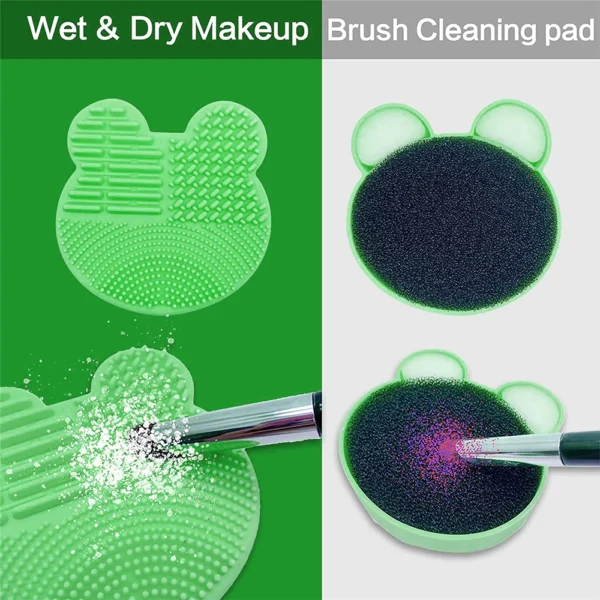 Conjunto de 13 Pincéis de Maquiagem com Esponja e Estojo de Limpeza: Ferramentas Profissionais para uma Beleza Impecável - Image 4