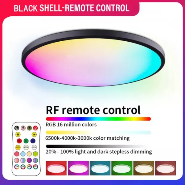 SmartGlow Harmony - Luminária de Teto Inteligente WiFi LED RGBW - Image 10