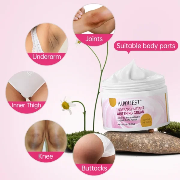 Creme Clareador para Pele Escura: Ilumine suas Áreas Íntimas e Axilas - Image 2