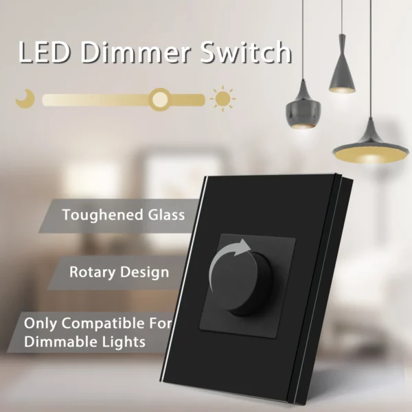 GlowControl Shine - Interruptor Dimmer BSEED com Botão Rotativo - GlowControl Shine - Image 3
