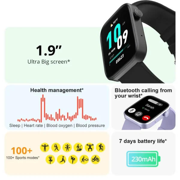 COLMI P71: Smartwatch com Chamadas e Monitoramento de Saúde! - Image 2
