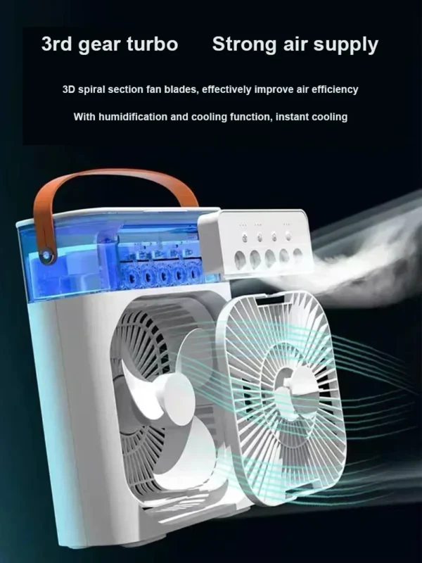 Ar Condicionado Portátil CoolBreeze com Compartimento para Gelo e Água - Image 10