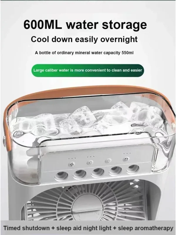 Ar Condicionado Portátil CoolBreeze com Compartimento para Gelo e Água - Image 11