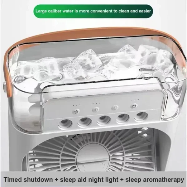 Ar Condicionado Portátil CoolBreeze com Compartimento para Gelo e Água - Image 5